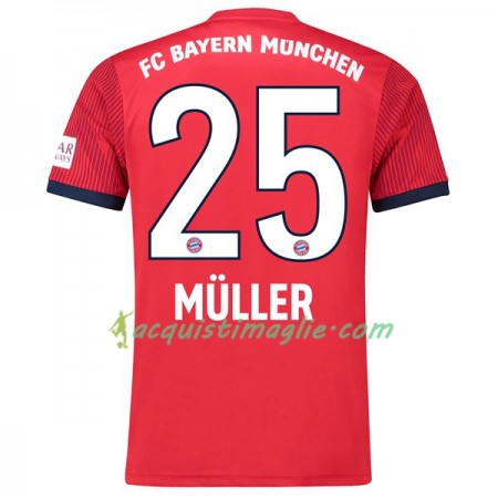 Divisa di Calcio Bayern Monaco Muller 25 Prima 2018/2019